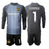 Inter Milan Yann Sommer #1 Keeper Hjemmedraktsett Barn 2025-26 Langermet (+ Korte bukser) Inter Milan Yann Sommer #1 Keeper Hjemmedraktsett Barn 2025-26 Langermet (+ Korte bukser)